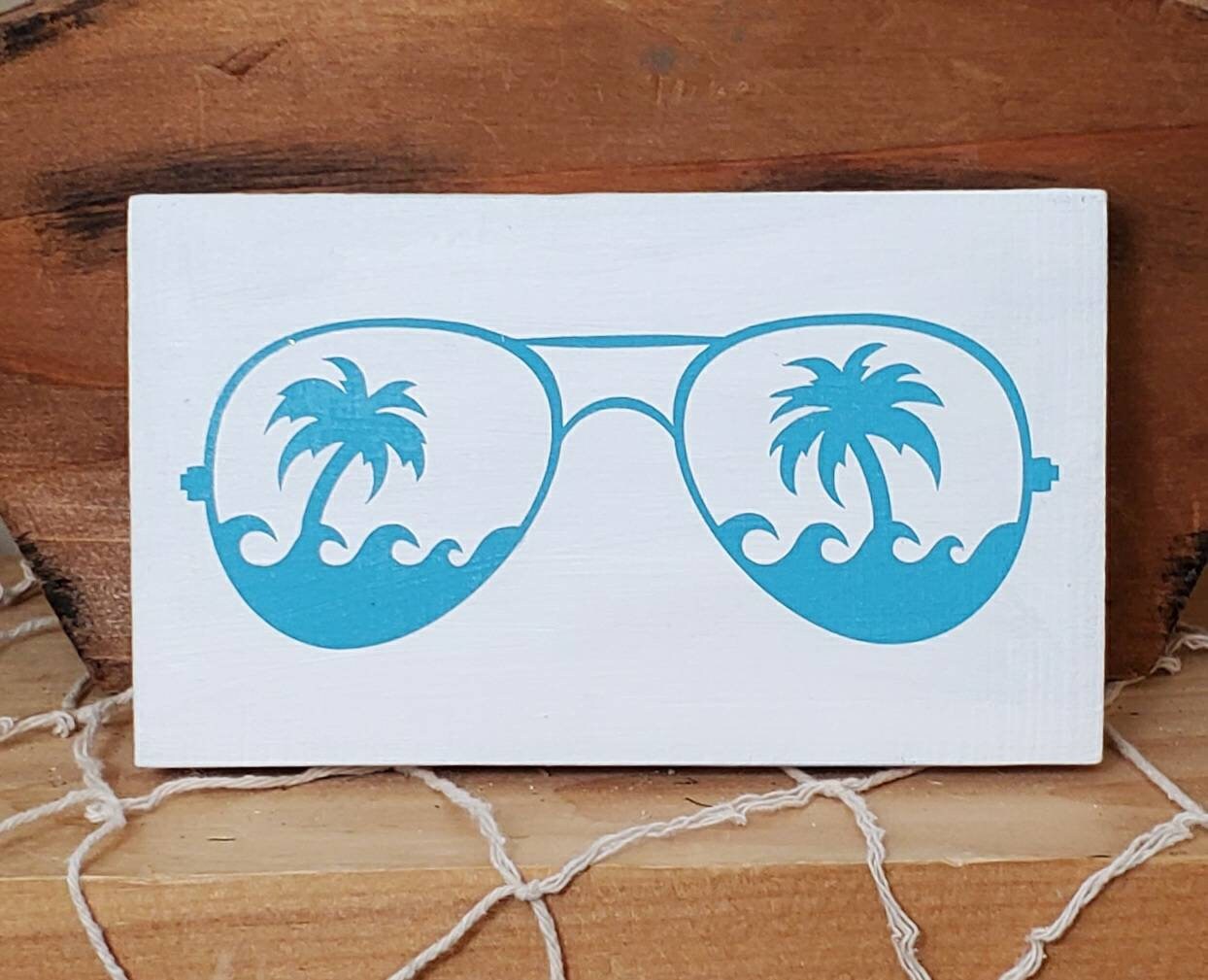 Fun in the Sun Tiered Tray Decor – Hand-Painted Summer Beach Signs