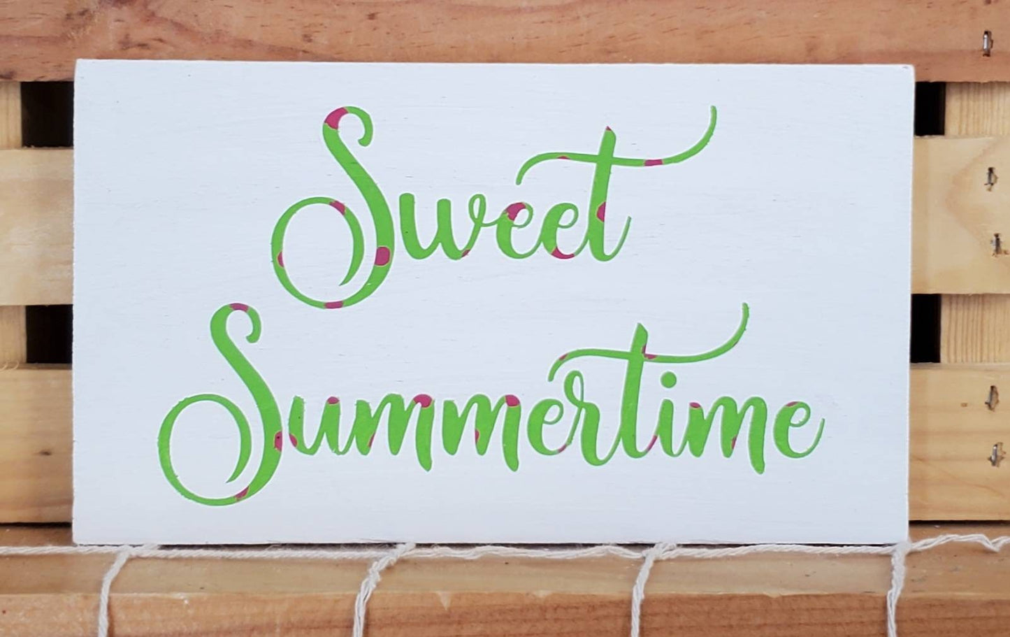 Sweet Summertime Watermelon Tiered Tray Set β Hand-Painted Summer Decor
