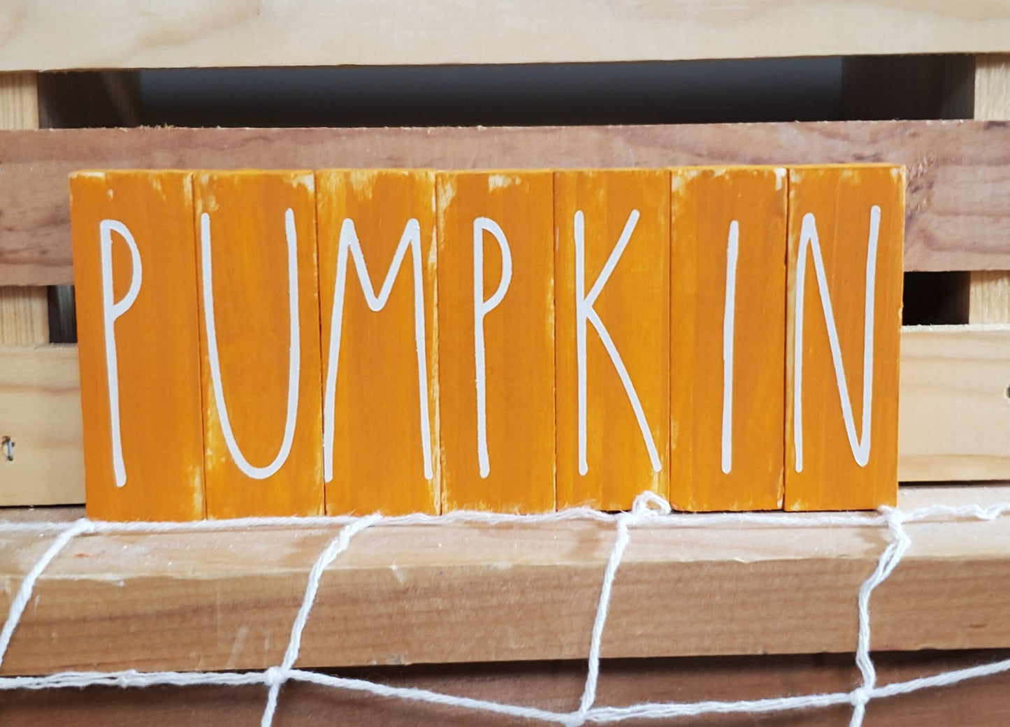Fall 3D Tiered Tray Decor – Hand-Painted Autumn Signs with Layered Wood Details for Seasonal Styling