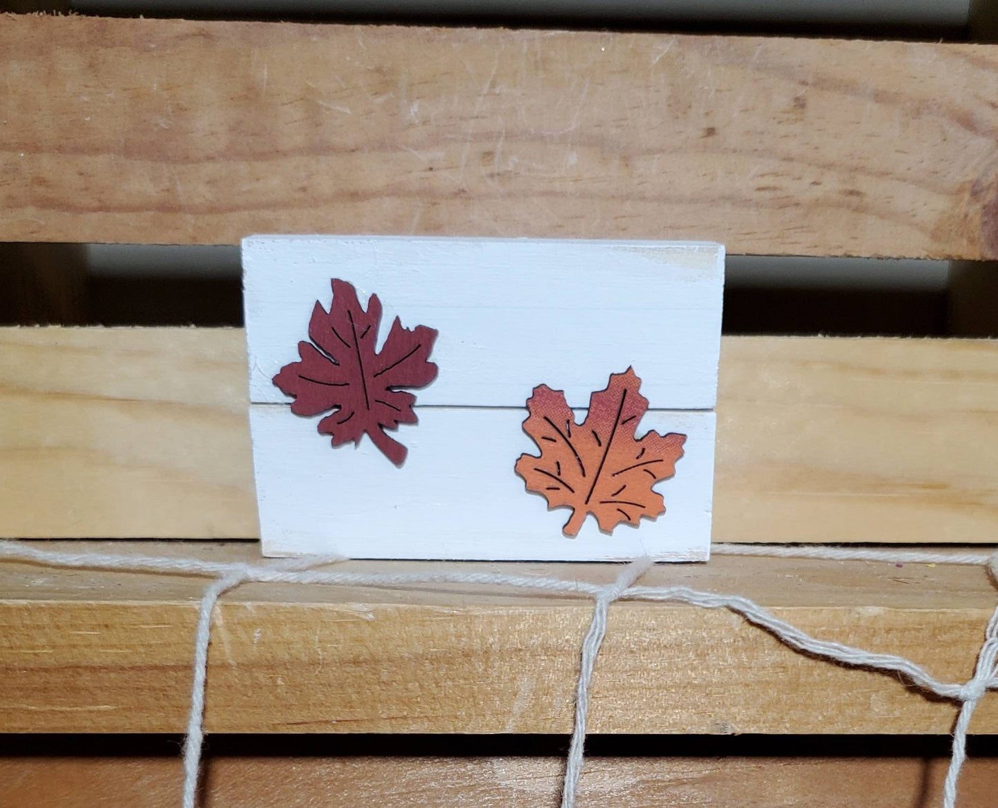 Fall Truck Tiered Tray Decor – Hand-Painted Mini Autumn Signs for Farmhouse & Seasonal Displays