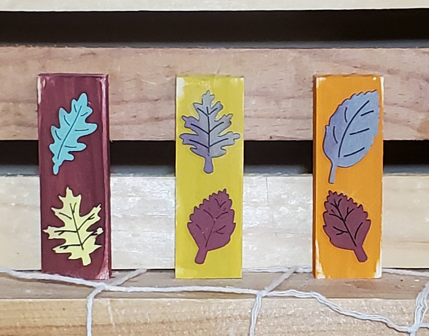 Fall Truck Tiered Tray Decor – Hand-Painted Mini Autumn Signs for Farmhouse & Seasonal Displays
