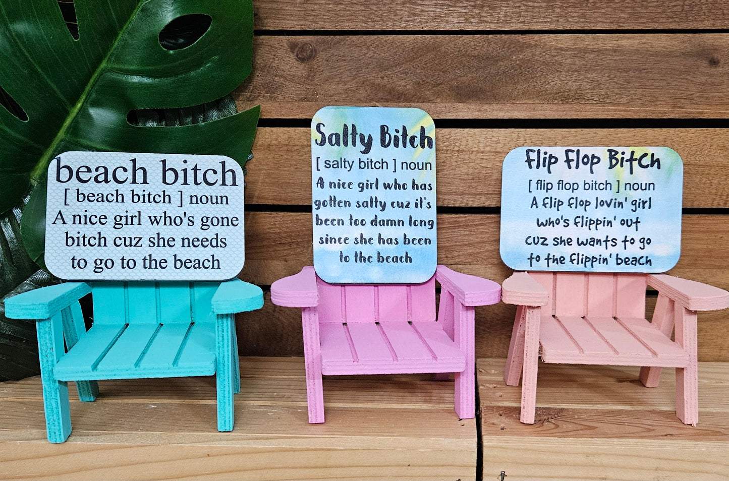 Funny Wood Magnets- Hand Painted