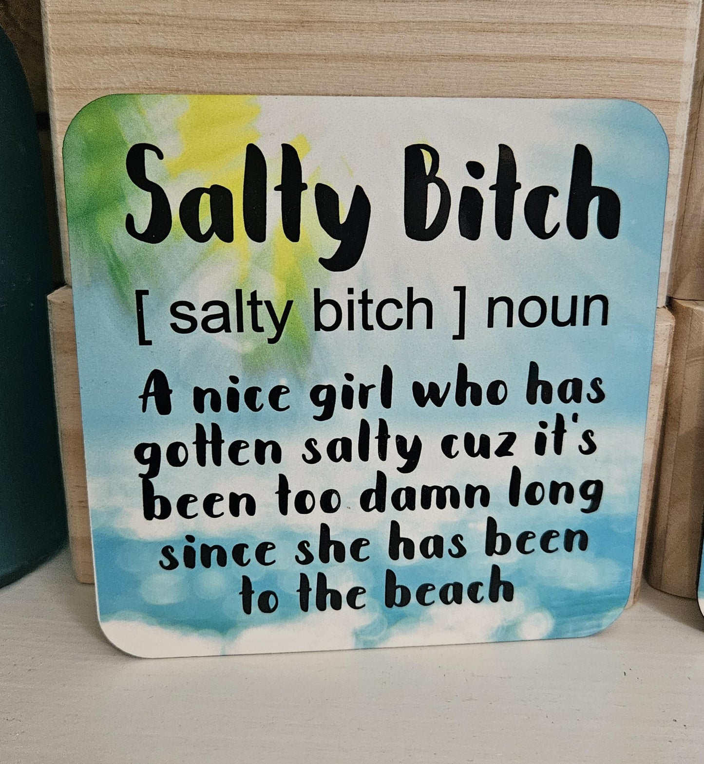 Beach Bitch Coaster Set – Funny Coastal Vibes