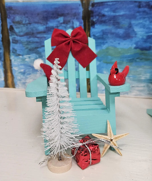 Beachy Christmas Adirondack Chairs