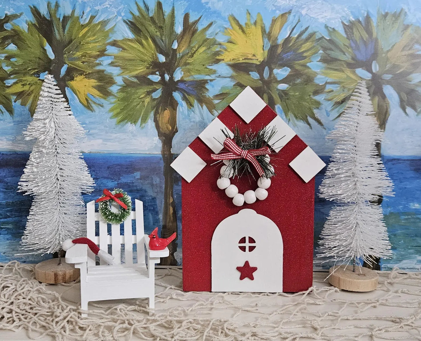 Handcrafted Coastal Christmas Houses