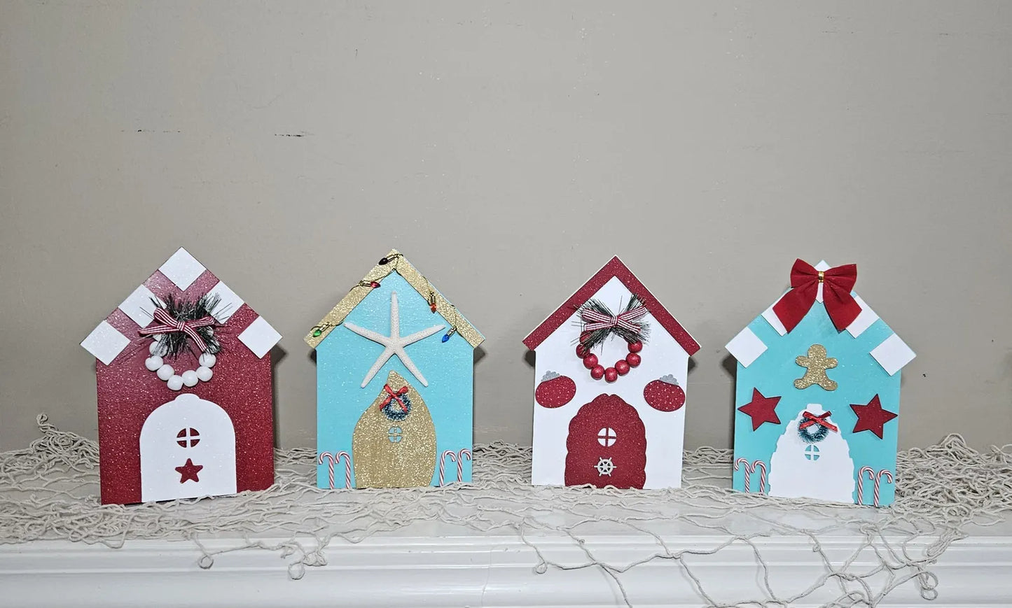 Handcrafted Coastal Christmas Houses