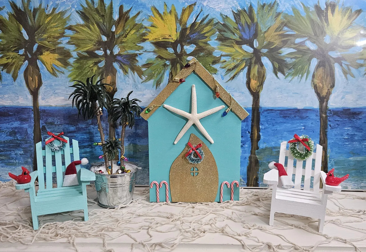 Handcrafted Coastal Christmas Houses
