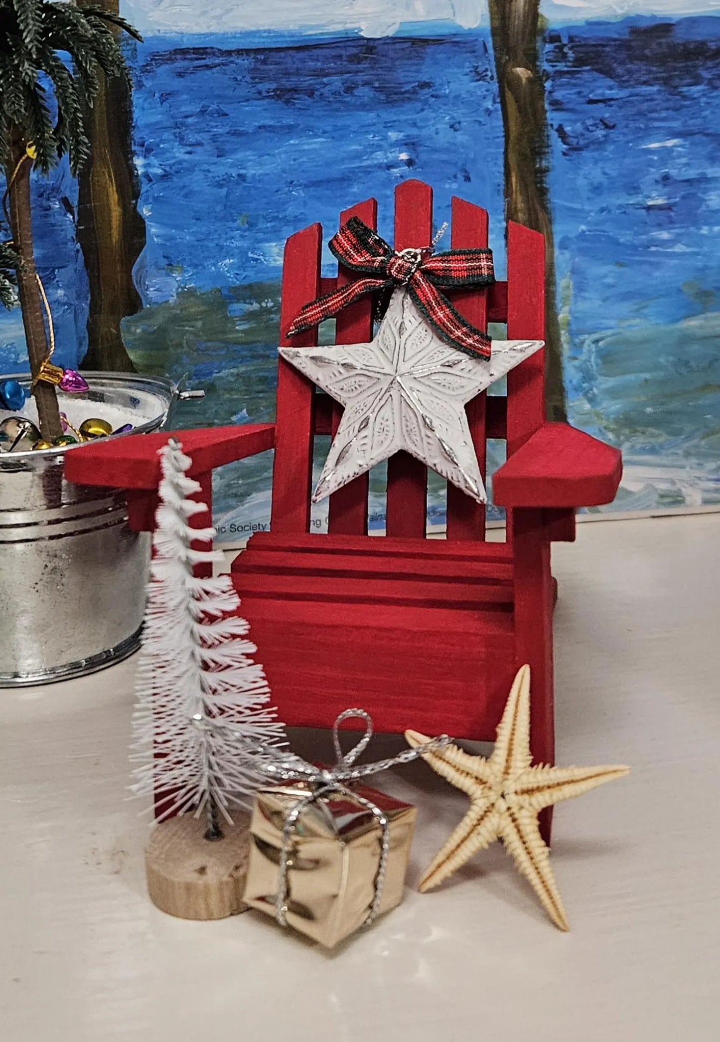 Beachy Christmas Adirondack Chairs
