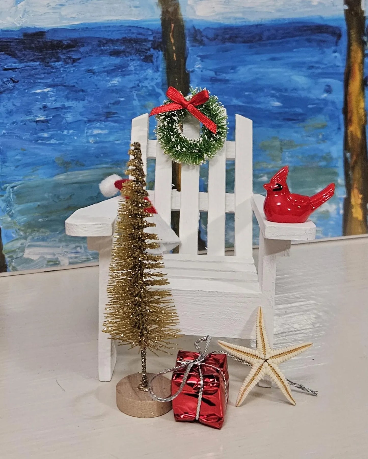Beachy Christmas Adirondack Chairs