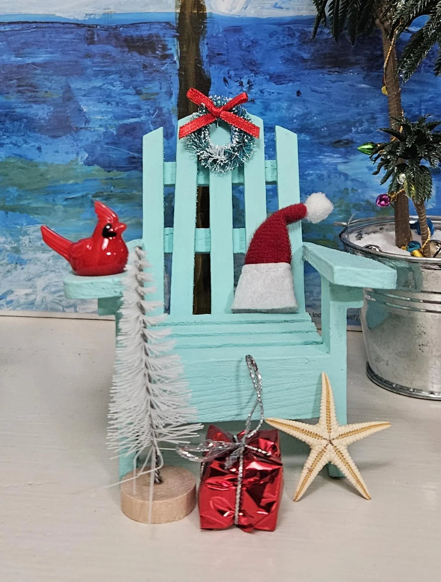 Beachy Christmas Adirondack Chairs